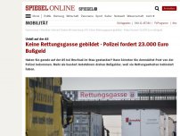 Bild zum Artikel: Unfall auf der A5: Keine Rettungsgasse gebildet - Polizei fordert 23.000 Euro Bußgeld