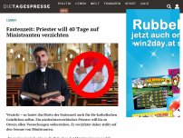 Bild zum Artikel: Fastenzeit: Priester will 40 Tage auf Ministranten verzichten