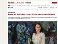 Bild zum Artikel: Gleichstellung: Barley will lesbischen Paaren Mit-Mutterschaft ermöglichen