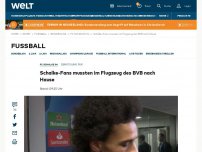 Bild zum Artikel: Schalke-Fans mussten im Flugzeug des BVB nach Hause