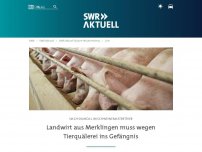 Bild zum Artikel: Demo zu Prozessbeginn wegen Merklinger Schweinestallskandal