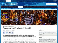 Bild zum Artikel: Zehntausende Katalanen demonstrieren in Madrid