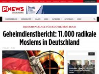 Bild zum Artikel: Bedrohungslage für Islamterror hoch Geheimdienstbericht: 11.000 radikale Moslems in Deutschland