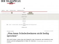 Bild zum Artikel: „Man kann Schulschwänzen nicht heilig sprechen“