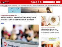 Bild zum Artikel: Grund sollen Schlampereien sein - Geheim-Papier des Bundesrechnungshofs enthüllt: Arbeitslosenstatistik ist falsch