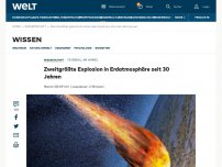 Bild zum Artikel: Zweitgrößte Explosion in Erdatmosphäre seit 30 Jahren