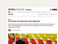 Bild zum Artikel: Studie: So denken die Deutschen über Migration