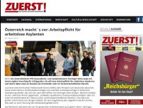 Bild zum Artikel: Österreich macht´s vor: Arbeitspflicht für arbeitslose Asylanten