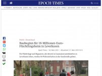 Bild zum Artikel: Baubeginn für 18 Millionen-Euro-Flüchtlingsheim in Leverkusen