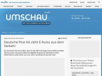 Bild zum Artikel: Eigenbilanziertes Brandrisiko: Deutsche Post AG zieht E-Autos aus dem Verkehr