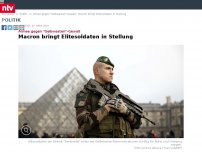 Bild zum Artikel: Armee gegen 'Gelbwesten'-Gewalt: Macron bringt Elitesoldaten in Stellung
