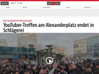 Bild zum Artikel: Schlägerei am Brennpunkt Alexanderplatz – Polizei vor Ort