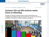 Bild zum Artikel: Sachsens CDU und AfD verlieren weiter, Grüne im Höhenflug