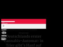 Bild zum Artikel: Deutschlands erster Cannabis-Automat: in Trier gibt's Hanf auf Knopfdruck