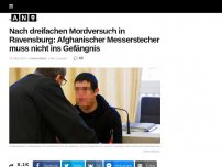 Bild zum Artikel: Nach dreifachen Mordversuch in Ravensburg: Afghanischer Messerstecher muss nicht ins Gefängnis