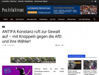 Bild zum Artikel: ANTIFA Konstanz ruft zur Gewalt auf – mit Knüppeln gegen die AfD und ihre Wähler!