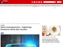 Bild zum Artikel: In Berlin - Mann niedergestochen - Angehörige blockieren Klinik über Stunden