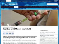 Bild zum Artikel: Koalition prüft Masern-Impfpflicht für Kinder