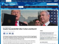 Bild zum Artikel: Trump erkennt Israels Souveränität über den Golan formell an