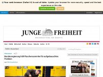 Bild zum Artikel: Bundesregierung hält Flaschensammler für aufgebauschtes Problem