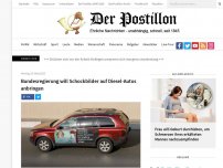 Bild zum Artikel: Bundesregierung will Schockbilder auf Diesel-Autos anbringen