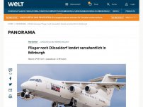 Bild zum Artikel: Flieger nach Düsseldorf landet versehentlich in Edinburgh