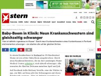 Bild zum Artikel: Maine Medical Center in Portland: Baby-Boom in Klinik: Neun Krankenschwestern sind gleichzeitig schwanger