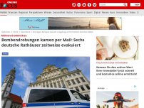 Bild zum Artikel: Großeinsätze nach Drohungen - Rathäuser in sechs deutschen Städten werden evakuiert