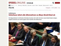 Bild zum Artikel: Großbritannien: Unterhaus lehnt Alternativen zu Mays Brexit-Deal ab
