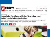 Bild zum Artikel: Rechtschreibung: Nordrhein-Westfalen will das 'Schreiben nach Gehör' an Schulen abschaffen