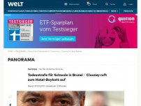 Bild zum Artikel: Todesstrafe für Schwule in Brunei – Clooney ruft zum Hotel-Boykott auf 