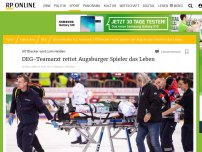 Bild zum Artikel: Ulf Blecker wird zum Helden: DEG-Teamarzt rettet Augsburger Spieler das Leben
