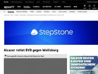 Bild zum Artikel: Tabellenführer! Alcacer rettet BVB gegen Wolfsburg
