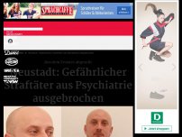 Bild zum Artikel: Neustadt: Gefährlicher Straftäter aus Psychiatrie ausgebrochen