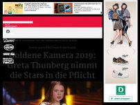 Bild zum Artikel: Goldene Kamera 2019: Greta Thunberg nimmt die Stars in die Pflicht