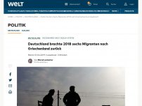 Bild zum Artikel: Deutschland brachte 2018 sechs Migranten nach Griechenland zurück