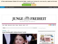 Bild zum Artikel: Greta Thunberg gibt „Goldene Kamera“ zurück