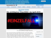 Bild zum Artikel: Die wichtigsten 'Einzelfälle' im April 2019