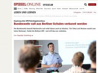 Bild zum Artikel: Empörung über SPD-Parteitagsbeschluss: Bundeswehr soll aus Berliner Schulen verbannt werden