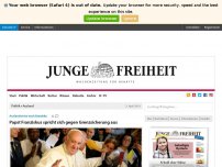 Bild zum Artikel: Papst Franziskus spricht sich gegen Grenzsicherung aus