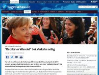 Bild zum Artikel: Klimaschutz: Merkel fordert 'radikalen Wandel' bei Verkehr