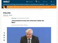 Bild zum Artikel: „Deutschland ist eines der sichersten Länder der Welt“