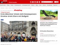 Bild zum Artikel: München - 'Fridays for Future': Münchner Schule droht Eltern mit Bußgeld