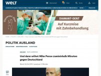 Bild zum Artikel: Und dann wütet Mike Pence zweieinhalb Minuten gegen Deutschland