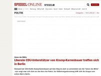 Bild zum Artikel: Union der Mitte: Liberale CDU-Unterstützer von Kramp-Karrenbauer treffen sich in Berlin