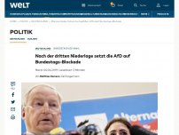 Bild zum Artikel: Nach der dritten Niederlage setzt die AfD auf Bundestags-Blockade