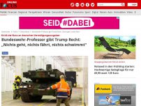 Bild zum Artikel: Kritik der Nato an deutschen Verteidigungsausgaben - Bundeswehr-Professor gibt Trump Recht: „Nichts geht, nichts fährt, nichts schwimmt“