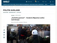 Bild zum Artikel: Hunderte Migranten wollen von Thessaloniki nach Mitteleuropa