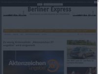 Bild zum Artikel: Zu wenig Kriminalität: „Aktenzeichen XY ungelöst“ wird eingestellt