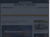 Bild zum Artikel: Zu wenig Kriminalität: „Aktenzeichen XY ungelöst“ wird eingestellt